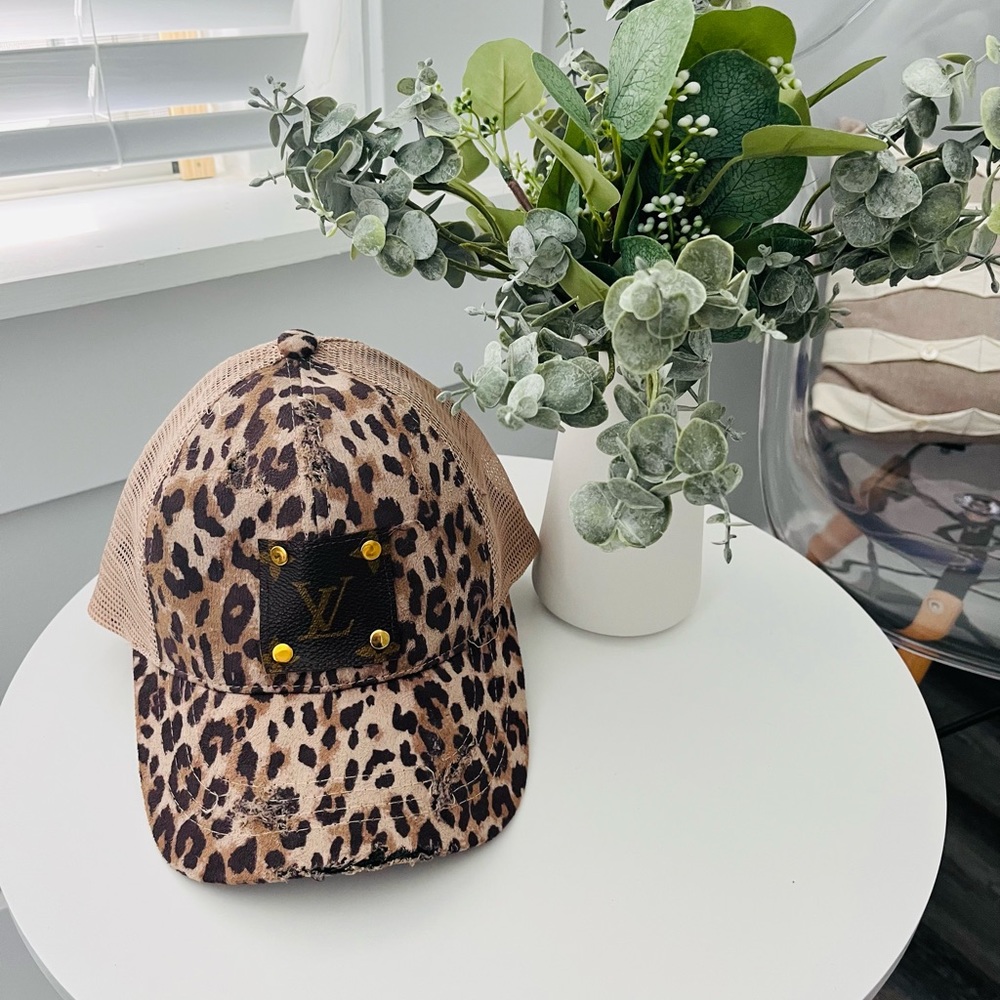 Upcycled LV Patch CC Hat